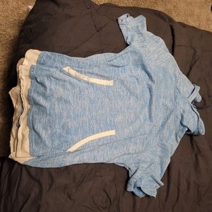 Blue hoodie shirt